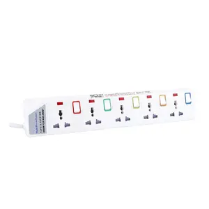 Simple Design Universal Multiple Swith Residential Power Strip Extension Cable Socket