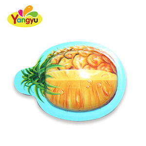 Bonbons gommeux 3D personnalisés Bonbons à mâcher au lait ananas - Product Image 3