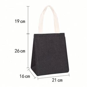 Bolsa Térmica Porta Alimentos a Cuadros, Gruesa y Portátil, para Oficinistas, Estudiantes y Fiestas, con Aislamiento para Mantener la Comida Fresca, Bolsas Promocionales - Product Image 3