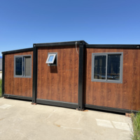 Mini-maison avec cuisine et salle de bain, maisons préfabriquées modulaires, maisons préfabriquées extensibles, maison-conteneur