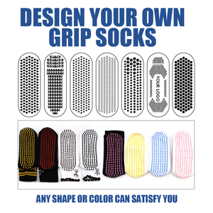 कस्टम योग पिलेट्स मोजे कढ़ाई फिटनेस कपास मोजे गैर-पर्ची कपास के मोजे - Product Image 6