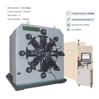 Machine de formage de ressorts CNC à 12 axes CNC12100 - Commande servo sans came pour formes de fils complexes