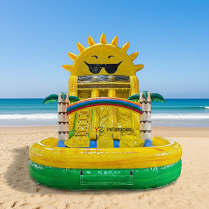 Scivolo d'Acqua Gonfiabile in PVC Extra-Largo a Corsia Singola, Divertimento Gigante all'Aperto per Bambini e Adulti, Resistente e Facile da Montare, Toboggan Gonfiabile - Product Image 6