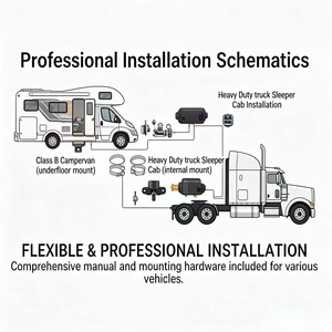 Nuevo Calefactor de Estacionamiento Diésel WINFULL 12V/24V 5KW/8KW, Portátil, Material ABS Negro, para Autocaravanas, Caravanas, Edición Highland - Product Image 3