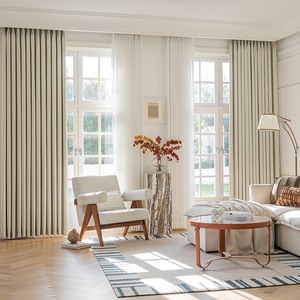 Fornitura di fabbrica di vendita calda Hotel di lusso in tinta unita tende oscuranti ciniglia tenda per soggiorno camera da letto - Product Image 2