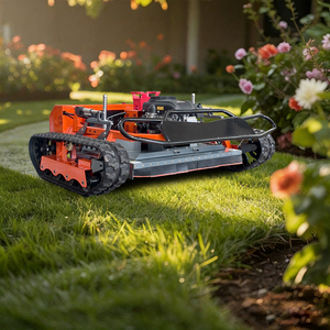Cost-effective Industrial Intelligent <b>Robot</b> Lawn Mower Loncin Engine 1000m <b>Remote</b> <b>Control</b> Heavy-duty for Dry Wet Grass Cutting - Product Image 4