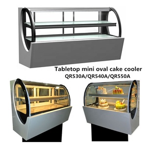 Petite vitrine réfrigérée rotative pour gâteaux, personnalisable, en verre, directement du fabricant - Product Image 4