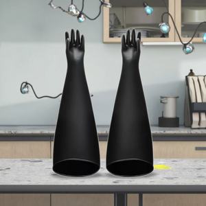 Gants en caoutchouc butyle pour boîte de désinfection avec manches longues de 80 cm, protection de 8 pouces, vente en gros directe d'usine, personnalisables - Product Image 6