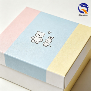Coffret Cadeau Bébé Écologique en Coton Doublé, Vente Directe Usine, pour Baptême, Douche <span class=keywords><strong>de</strong></span> Naissance, Panier Cadeau - Product Image 4