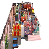 Château de jeu gonflable intérieur en aluminium de haute qualité, thème rose, pour enfants, marque Qiyuan, couleur personnalisable, usage commercial