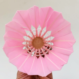 Trend ลูกขนไก่แบดมินตันสีชมพู,ขนห่านทำจากไม้ก๊อกธรรมชาติลูกขนไก่สำหรับฝึกทำราคาถูกแพ็ค12ชิ้น - Product Image 6