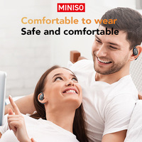 MINISO MS156 Headset olahraga panggilan definisi tinggi Earplug dengan BT5.4 translasi suara untuk 135 bahasa desain UPS