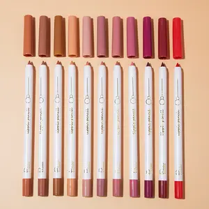 Maquiagem produtos impermeável duradoura hidratante batom caneta lápis lip liners personalizado private label lipliner lip liner