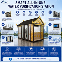 Kiosque d'eau public extérieur en acier inoxydable 304 avec système de filtration multi-étapes pour entrepreneurs en services d'eau