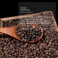 Poivre noir entier séché en vrac de qualité alimentaire, formule naturelle à base de plantes, certifié ISO 22000, saveur chinoise, vente en gros