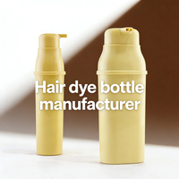 Flacon de teinture capillaire à pompe double chambre, en plastique PP, 250 ml, 400 ml, emballage cosmétique 2 en 1 pour teinture capillaire