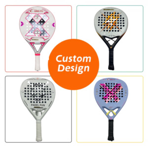 <span class=keywords><strong>2025</strong></span> nhà sản xuất tốt nhất padel bãi biển quần vợt hàng đầu phổ biến 38mm mềm EVA 3K cân bằng pelotas de sợi carbon vợt - Product Image 3