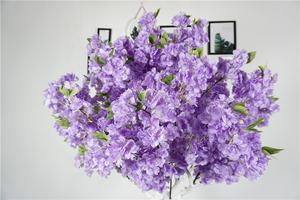 Artificielle sakura fleurs branches rouge bleu pour le mariage cerise arbre <span class=keywords><strong>pourpre</strong></span> japonais 1.5m cerise blossom arbre - Product Image 3