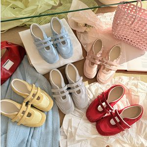 2025 New All-match Spring Summer Fashion Flat Casual Mary Jane <strong>Shoes</strong> <strong>Velcro</strong> PU Upper Rubber Outsole Small Single-layer <strong>for</strong> <strong>Women</strong> - Product Image 1