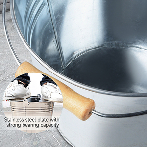 15L Metal Iron <strong>Bucket</strong> Heavy Duty <strong>Galvanised</strong> Water Ice Beer <strong>Bucket</strong> for Bar Kitchen Party - Product Image 2