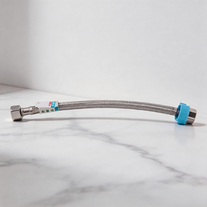 Manguera de ducha antifugas de varios tamaños, trenzada de acero inoxidable 304 con junta de silicona y tuerca larga para renovación de baños, en stock. - Product Image 2