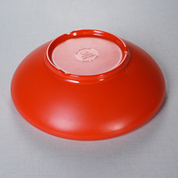 Vente chaude de haute qualité Oriental rond solide blanc mélamine plaque durable plaine plaques en plastique pour les fêtes stockées
