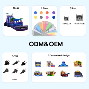Glissière <span class=keywords><strong>gonflable</strong></span> géante d'extérieur pour adultes, château sautant, jeu <span class=keywords><strong>gonflable</strong></span>, <span class=keywords><strong>toboggan</strong></span> <span class=keywords><strong>aquatique</strong></span> tropical - Product Image 2