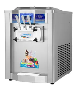 Máquina de helados suaves de 3 sabores, máquina para hacer helados comerciales