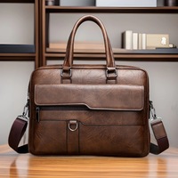 Nouvelle sacoche en cuir PU de haute qualité sans logo pour hommes, sacs à main d'affaires, sacs à bandoulière pour ordinateur portable