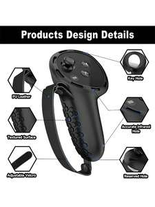 Cho Meta Cho Quest 3S <span class=keywords><strong>VR</strong></span> Mặt Pad Silicone Bìa Ống Kính Bảo Vệ 7-Mảnh Bộ Cho Trò Chơi Giao Diện Điều Khiển Bộ Phụ Kiện - Product Image 4