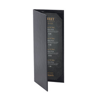 Couvertures de menu de table populaires en cuir pu de qualité supérieure pour restaurants salons café