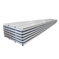 Panneau sandwich ondulé en aluminium-zinc, anti-corrosion, haute qualité, vente directe d'usine, panneau de toiture sandwich ondulé