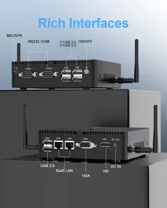 N100 Mini <span class=keywords><strong>PC</strong></span> <span class=keywords><strong>4GB</strong></span> DDR4 Quad-Core Fanless Dual Gigabit Ethernet 6 * Windows10 Linux Router Firewall AU SSD Industrial Nueva condición - Product Image 6