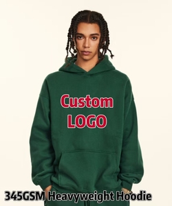 เสื้อฮู้ดดี้ผู้ชายไซส์ใหญ่สั่งทำขายส่ง พิมพ์โลโก้แบบพัฟฟ์ หนัก 345 กรัม ผ้าเปล่าแบบยูนิเซ็กซ์ พร้อมซับในลายวาฟเฟิล - Product Image 1