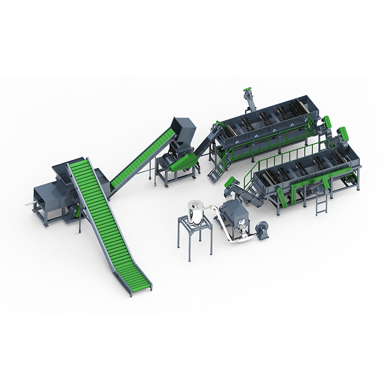 Новый продукт, полностью автоматическая линия для промывки ПЭТ бутылок, высокочистый станок для удаления стемпинга из нержавеющей стали, оборудование для переработки пластика