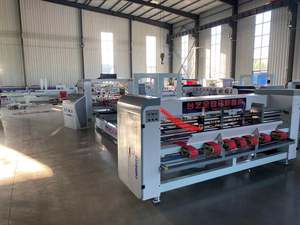 Caja <span class=keywords><strong>de</strong></span> cartón corrugado automática <span class=keywords><strong>de</strong></span> alta velocidad, engrapadora para máquina <span class=keywords><strong>de</strong></span> encolado y puntada - Product Image 4