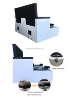 Télécommande salon de manucure pied spa machine double pédicure chaises pédicure spa chaise avec pompe de vidange