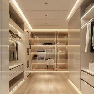 Armoire de haute qualité au design moderne, meubles de chambre à coucher, dressing de luxe avec éclairage LED - Product Image 3