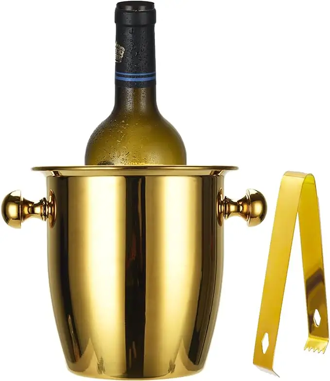 Botti di Champagne con pinze possono prolungare il tempo di congelamento del ghiaccio in acciaio inossidabile vino Cooler per feste birra e vino rosso