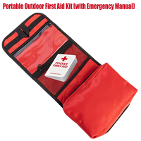 Vente en gros de trousse de premiers soins portable multi-usages pour les situations d'urgence, avec manuel, pour le camping en plein air, la randonnée, la survie EDC