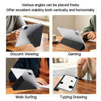 Étui pour iPad à texture ondulée en origami pour Air Pro 11 12.9, coussin d'air antichoc, coque pour iPad OEM ODM en gros