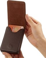 Porte-cartes de visite en cuir PU porte-cartes de visite porte-cartes nominatives avec fermeture magnétique