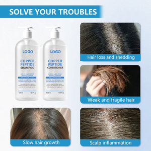Champú con Péptidos de Cobre Ghk-cu de Marca Privada, Set de Champú y Acondicionador Anticaída <span class=keywords><strong>del</strong></span> <span class=keywords><strong>Cabello</strong></span>, Regeneración de Folículos Capilares - Product Image 4