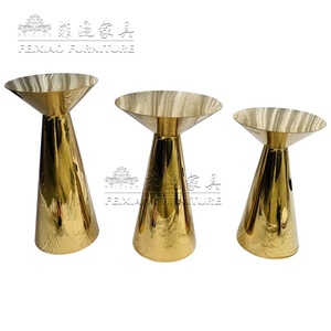 Cheap Price Wedding Stage <strong>Plinth</strong> Cake <strong>Stands</strong> Hotel Events Decoration Gold Stainless Steel Round Flower <strong>Stand</strong> - Product Image 1