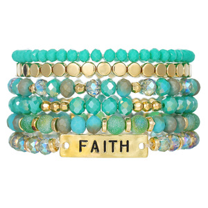 Fashion Charm <b>Bracelets</b> Multi Layered Beaded Elastic Rope Jewelry Women's Gift <b>Crystal</b> Bohemian Style SY0808 1SY0811 1 - Product Image 5