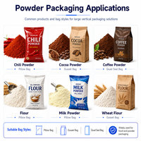 Volautomatische 500G-15Kg Doypack Rits Zakje Poeder Verpakkingsmachine Tarwemeel Verpakkingsmachine Met Hoge Capaciteit