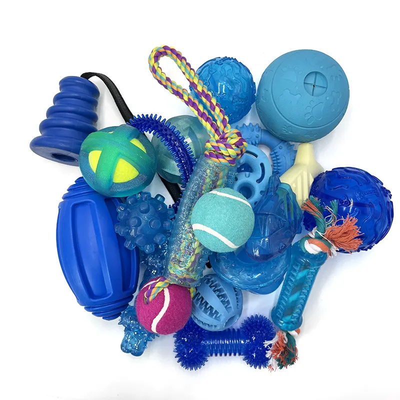 친환경 공장 도매 맞춤형 고무 씹는 장난감 푸른 가시 공