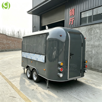 Remorque alimentaire Goeasy en acier inoxydable, cuisine entièrement équipée, remorque de concession mobile pour la restauration en plein air lors de festivals et foires