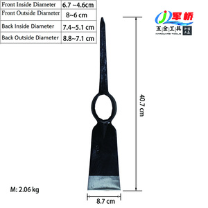 Chất lượng hàng đầu bằng gỗ xử lý công cụ nhà Máy Giá thép công cụ làm vườn <span class=keywords><strong>pickaxe</strong></span> cho vườn <span class=keywords><strong>pickaxe</strong></span> - Product Image 2