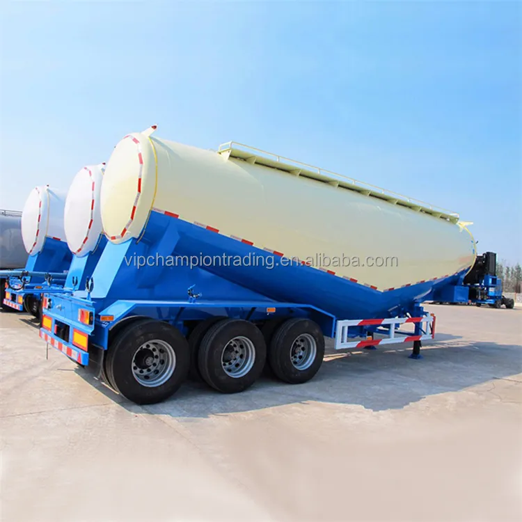 30cbm v type Fly Ash Dry Powder Silo Tanker Bulk Cement Lime Tank Truck Trailer 60cbm cement bulker Carrier bulk trailer cement